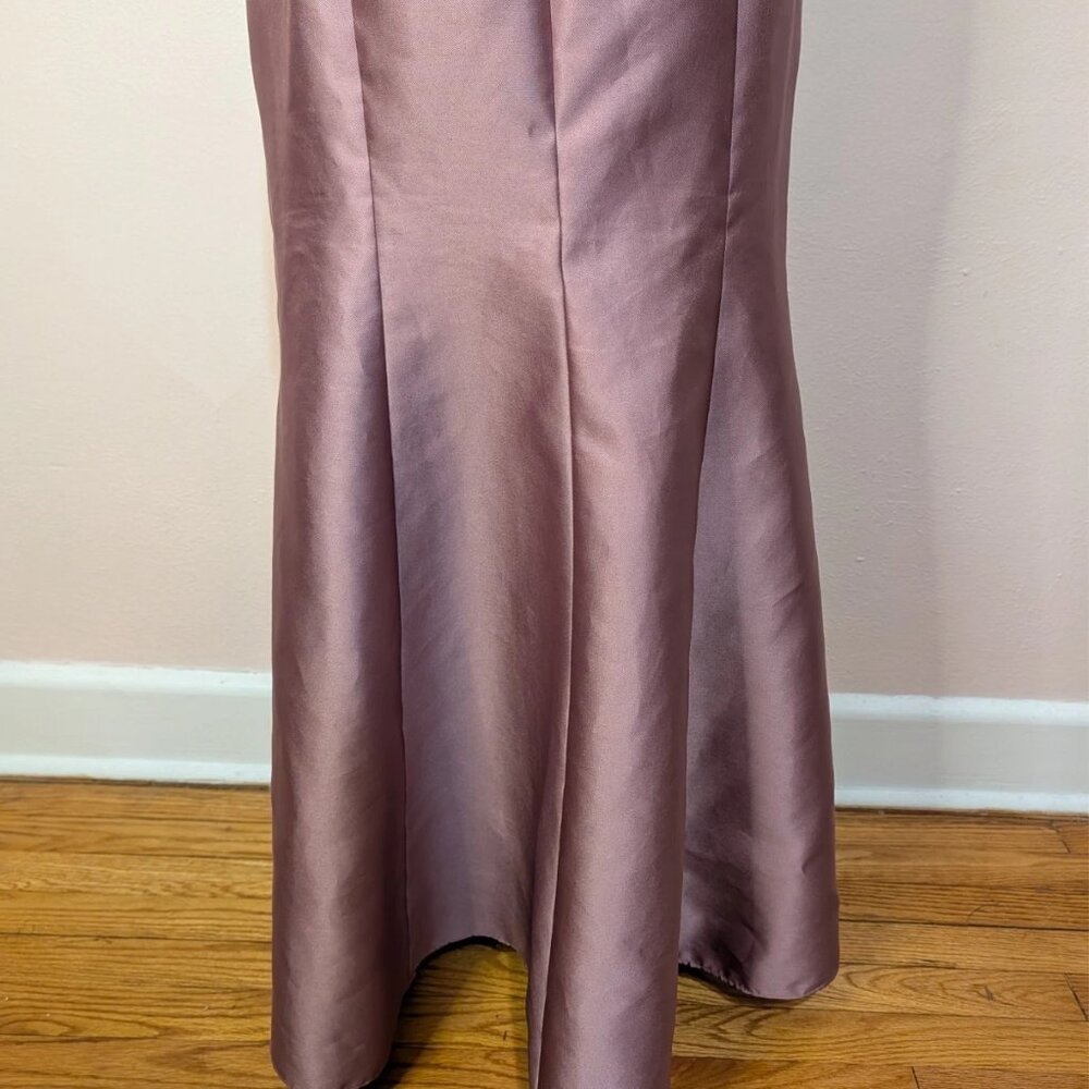 Bella Dusty Rose Pink BB135 Maxi Sleeveless Formal Dress Size 10 - Picture 9 of 15